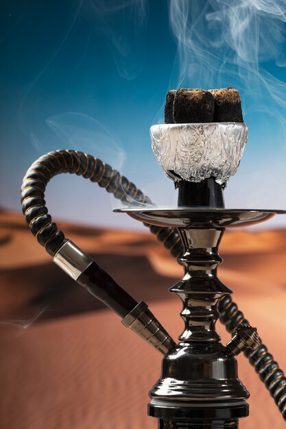 Close up on hookah for vaping