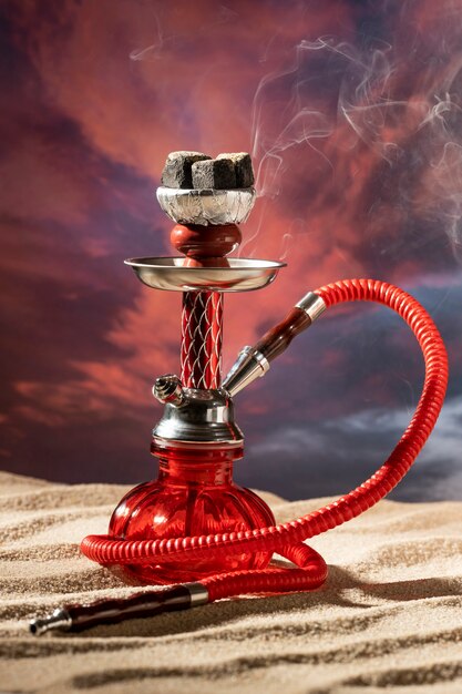 Close up on hookah for vaping