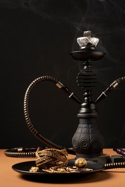 Free photo close up on hookah for vaping