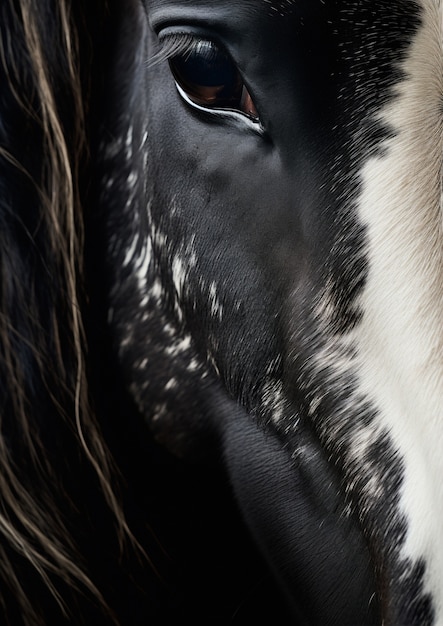 Close-up of horse face