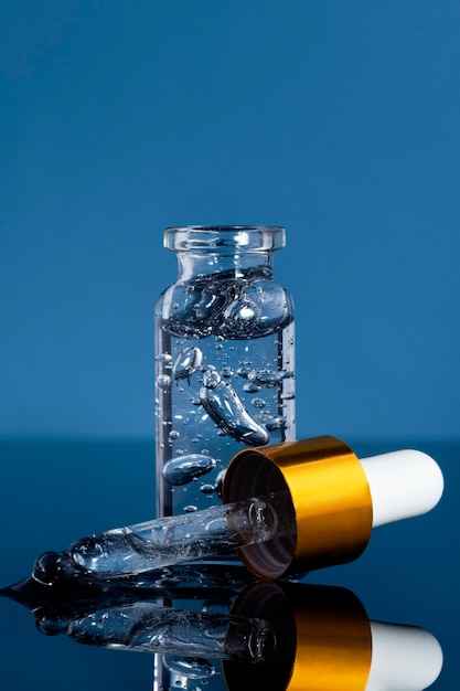 Close up on hyaluronic acid tratment