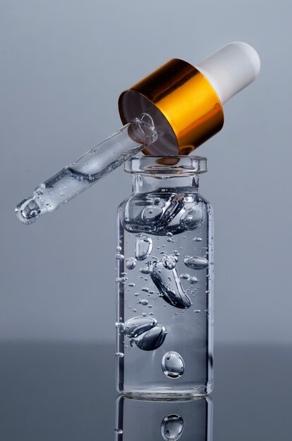 Close up on hyaluronic acid tratment