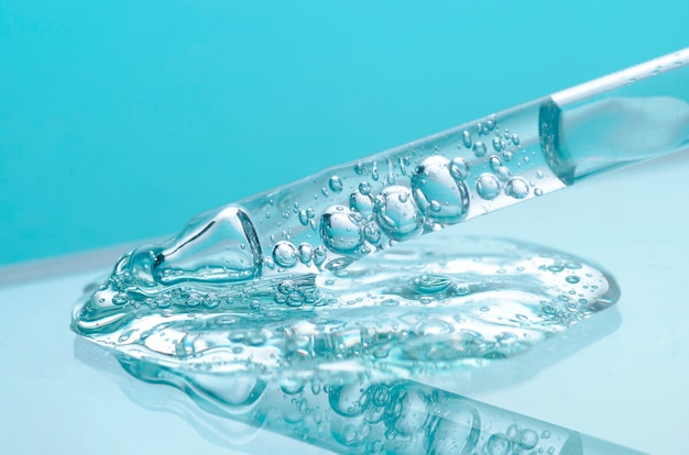 Free photo close up on hyaluronic acid tratment