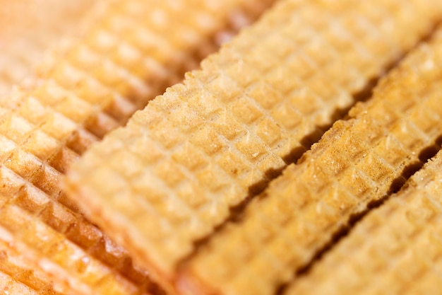 Free photo close-up ice cream biscuit