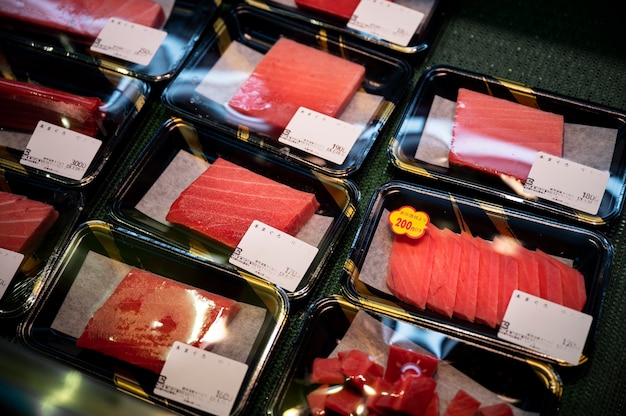 Крупным планом на японской уличной еде