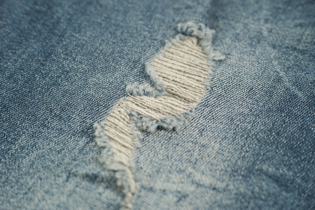 Close-up of jeans texture