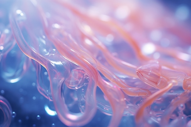 Close-up of jellyfish tentacles