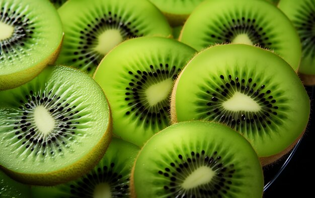 Close up on kiwi seasonal fruit for winter