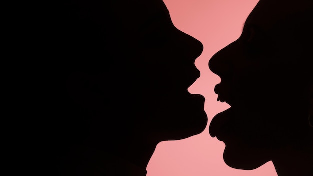 Free photo close up lesbian love concept