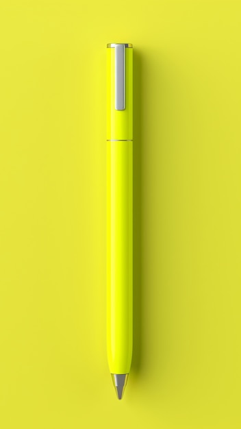 Free photo close up on lime pen