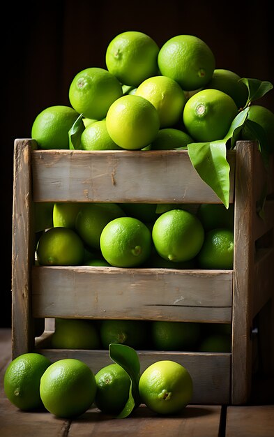 Free photo close up on lime seasonal fruit for winter