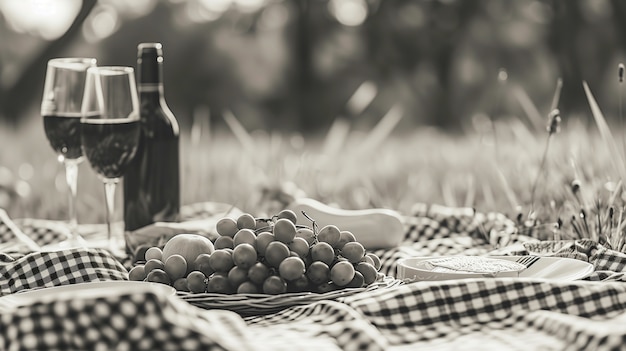 Foto gratuita da vicino una bella coppia che si diverte a fare un picnic.