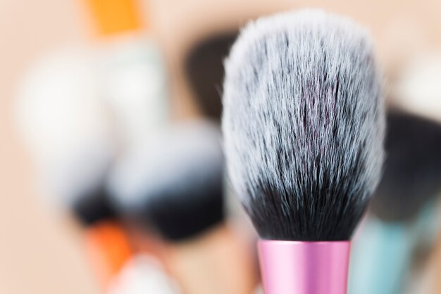 Close-up makeup brush