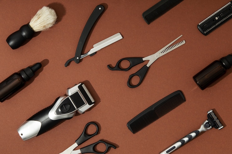 Free Photo close up on man selfcare products