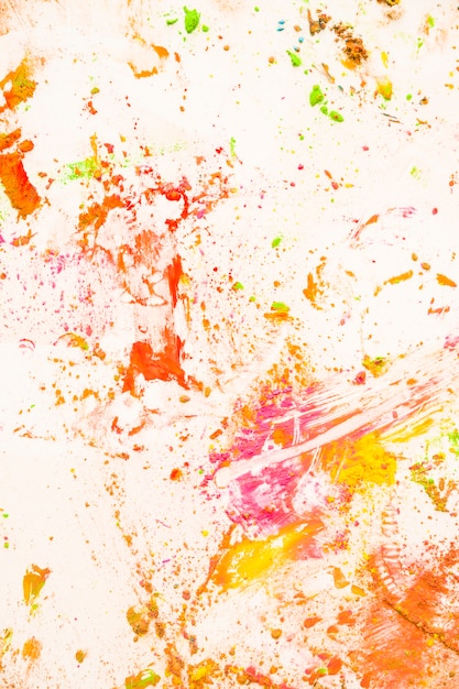 Close-up of messy colored powder backdrop