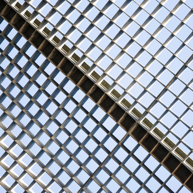 Close-up of metal grid seamless pattern