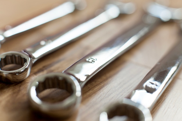 Free photo close-up of metal tools