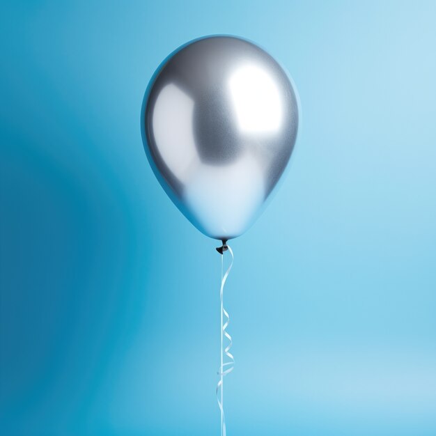 Close up on metallic balloon