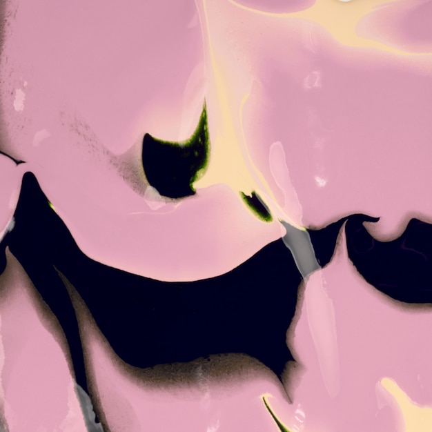 Бесплатное фото Крупный план черной и розовой краски