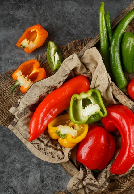 A close up of mixed vegetables on a table