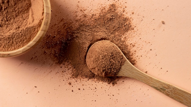 Free photo close up mixture of clay powder