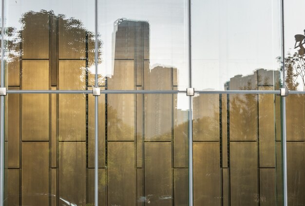 Close-Up Of Modern Office Buildings