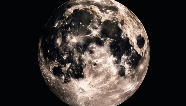 A close up of the moon with the city of london in the background