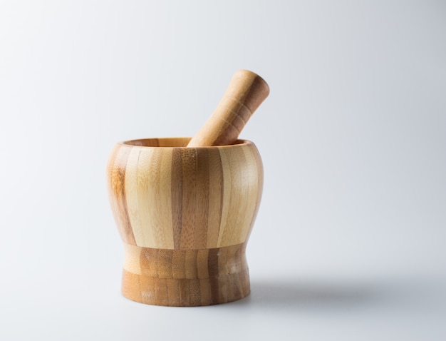 Close-Up Of Mortar And Pestle