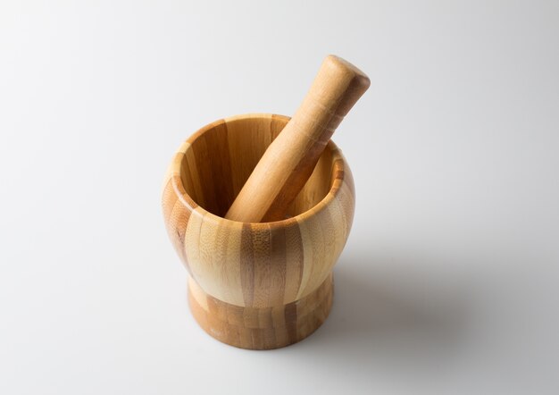 Close-Up Of Mortar And Pestle