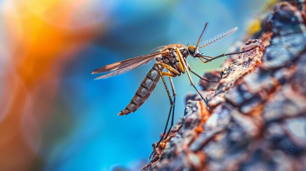 Le zanzare in natura da vicino