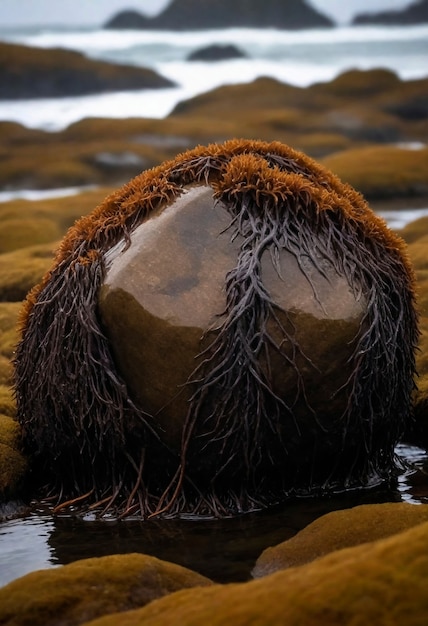 Close up on moss in nature