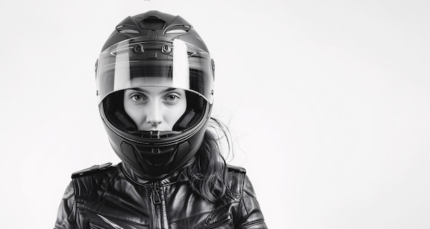 Free photo close up on motorcycle helmet