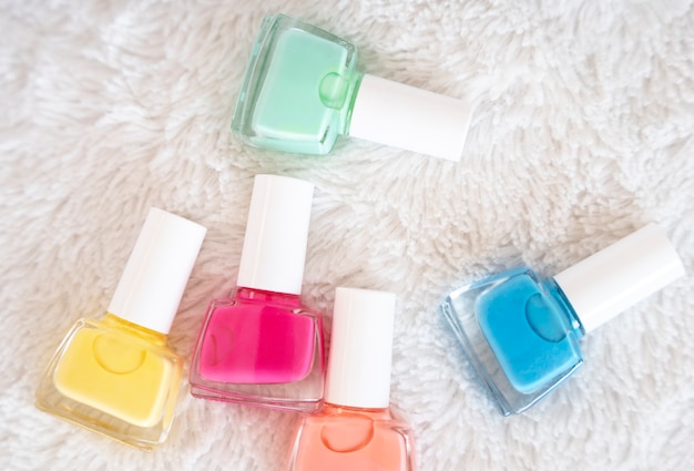 Free photo close up on nail polish for nail care routine