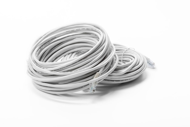 close up of network cable