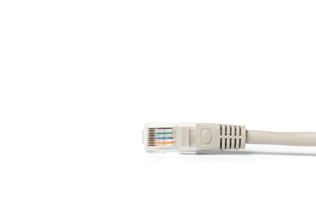 Close up of network cable