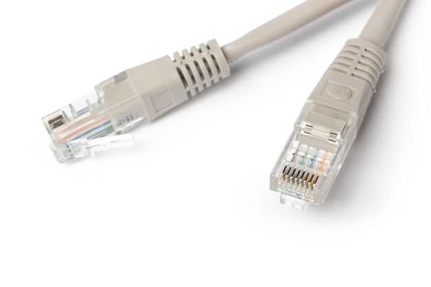 close up of network cable