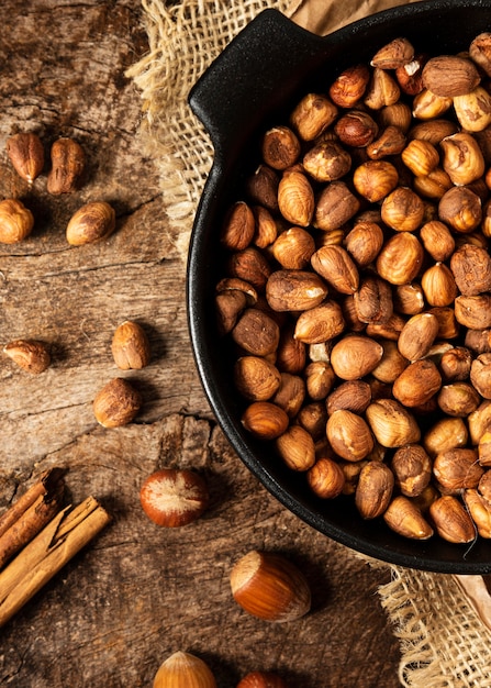 Close-up on nutritious food texture