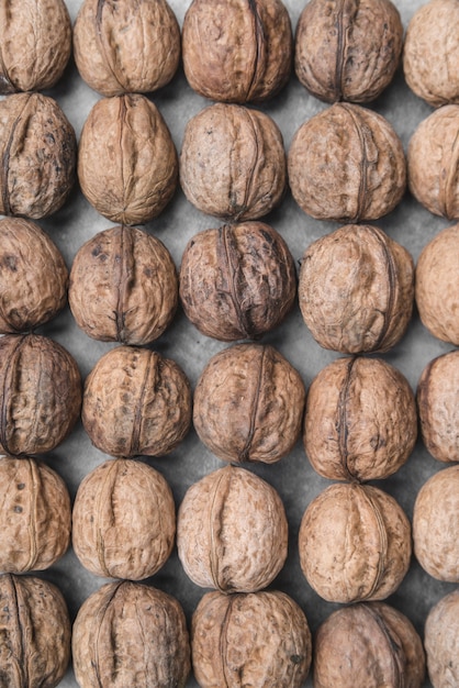 Free photo close-up of nuts arrangement