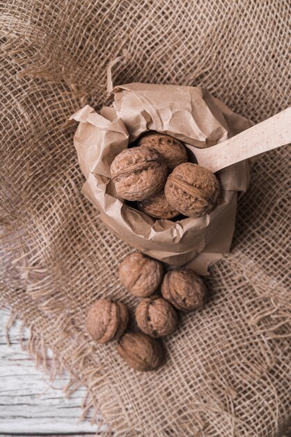 Close-up of nuts arrangement