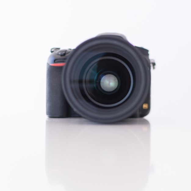 무료 사진 현대 디지털 dslr 카메라의 클로즈업