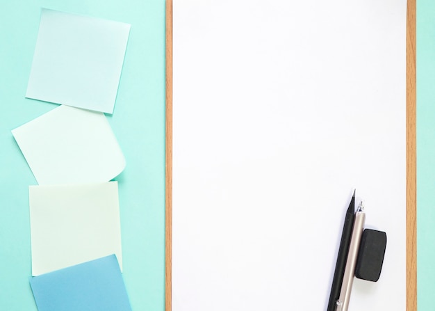 Close-up of office stationeries