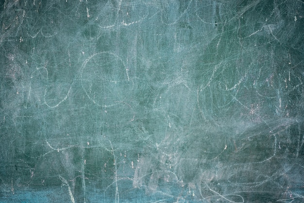 Close up of Old blackboard with white chalk background, Grunge texture.