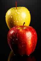 Бесплатное фото Крупным планом вкусные яблоки