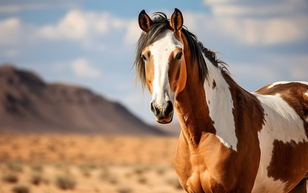 無料写真 デザートの馬をクローズ アップ
