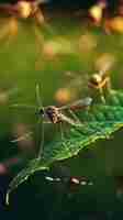 無料写真 自然界の蚊を近距離で見る
