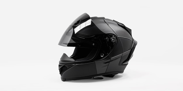 Бесплатное фото Близкий взгляд на мотоциклетный шлем