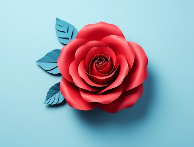 Бесплатное фото Крупным планом изолированная роза