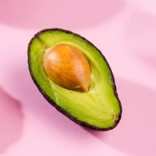 Close-up organic avocado ready to be served