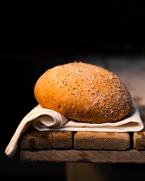 Pane fatto in casa organico del primo piano