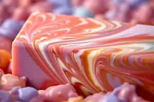 Free photo close up on organic soap